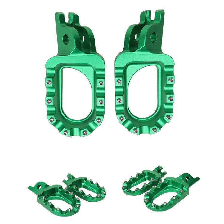 Enhanced Grip Offroads Dirt Bike Foot Pegs Pedals, Aluminum Alloy Suitable for Reliable Performances in Rough Terrain 2x