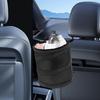 DIVINA VITAE 2Pcs Car Trash Can, Collapsible Trash Bin With Elastic Band, Waterproof Hanging Trash Bag, Pop-Up Car Garbage Can For Garbage Camping