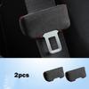 Car Interior Seat Belt Clip Buckle Suede Safety Belt Anti-Scrape Protective Sleeve Cover Modified Accessories
