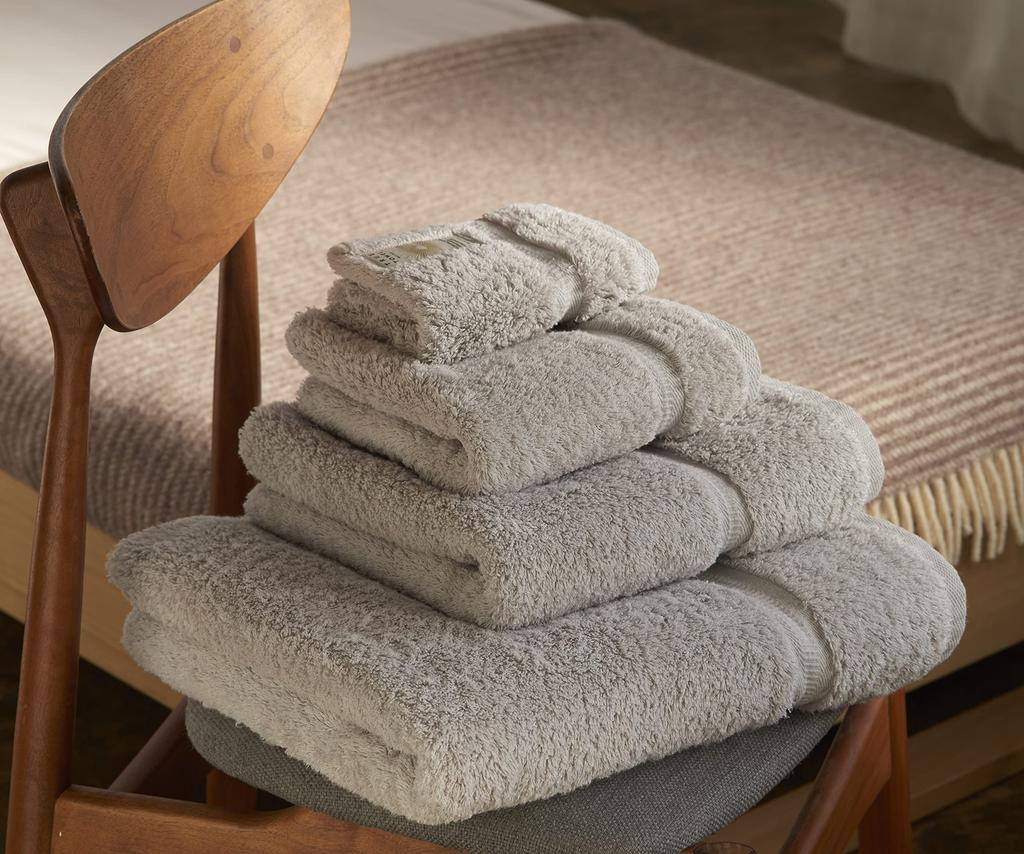 TRUE TOWEL Classic HOTEL Grand Face Towel Luxury Imabari Towel (Gray)