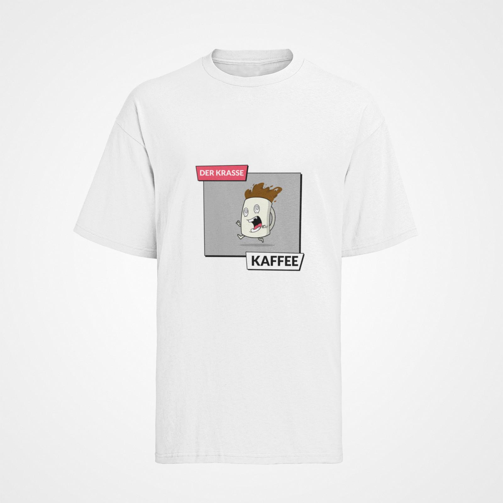 Men s T-Shirt Mens Womens Tees Top Organic Cotton Coffee Funny Funny Saying: Krasser kaffe 2XL