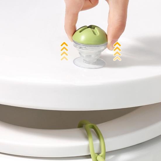 2Pcs/Set Toilet Lid Lifter Multi-Stage Adjustment Prevents Slipping Secure No-touch Toilet Lid Handle Toilet Accessory