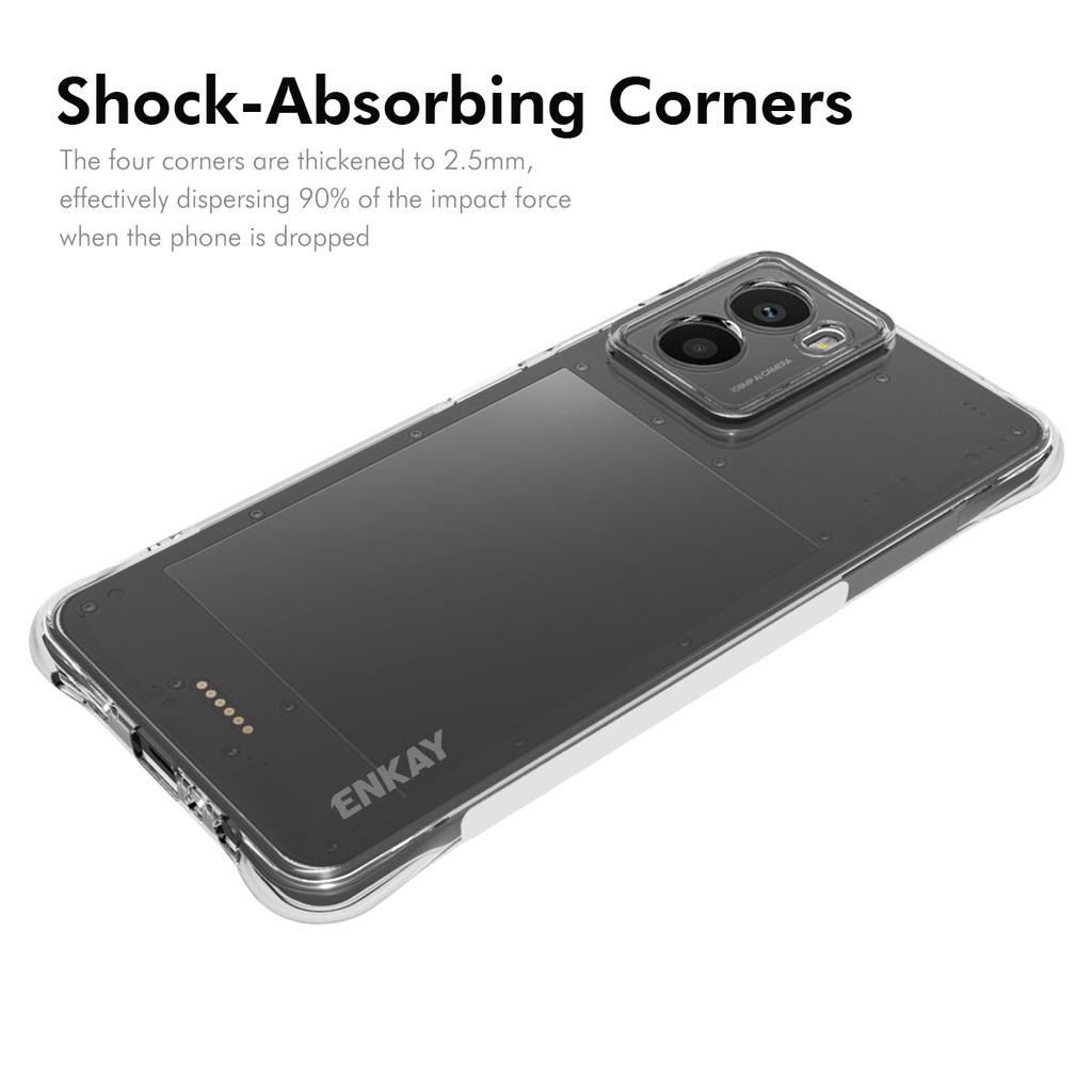 For HMD Fusion 5G Clear Phone Case ENKAY HAT PRINCE Shockproof Anti-Slip TPU Cover