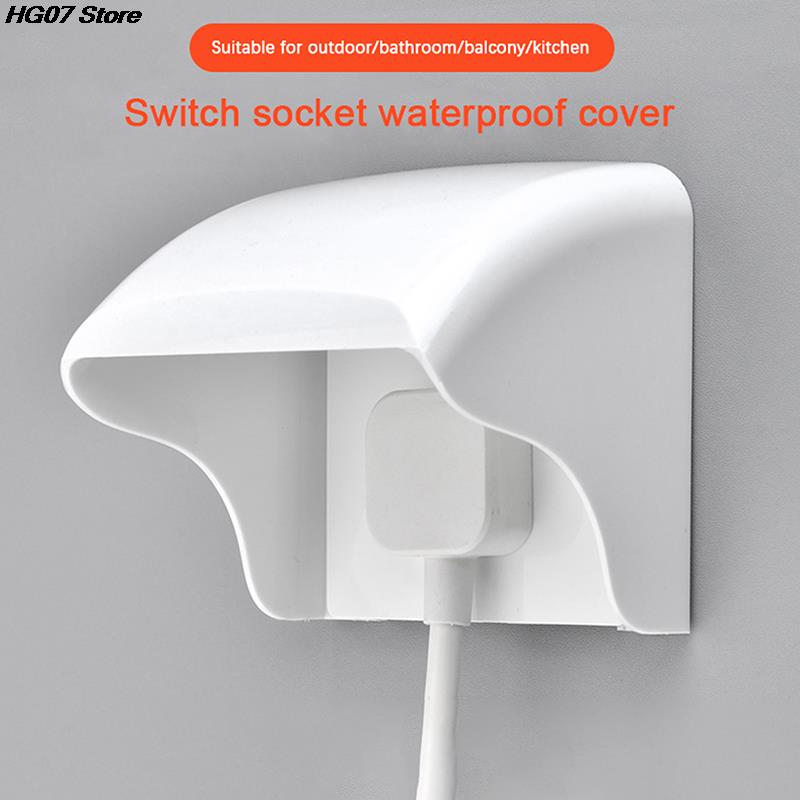 4 Colors 1PC Universal Waterproof Box Transparent Wall Electrical Socket Cover Protector Outdoor Switch Protection Cover