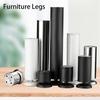 4pcs Furniture Legs thickened adjustable Stainless Steel cylindrical metal Table Legs sofa Leg