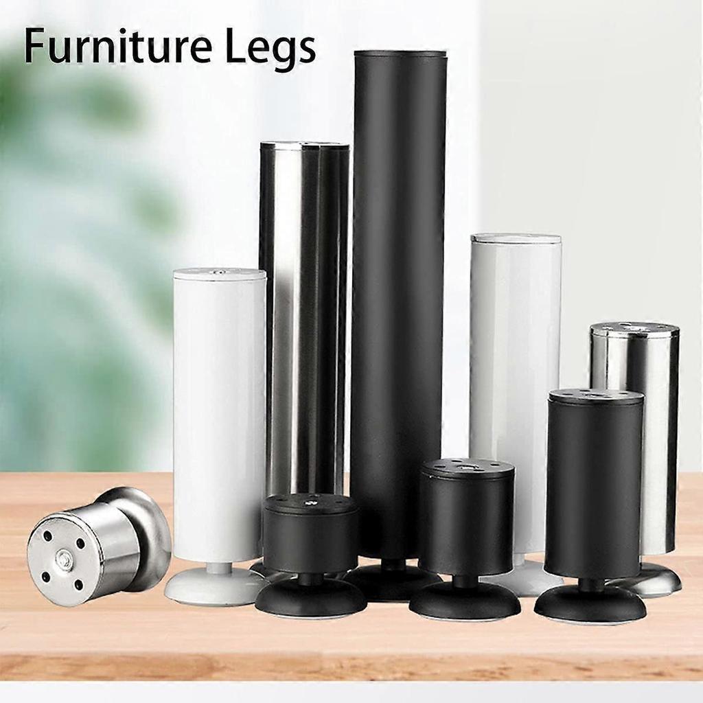 4pcs Furniture Legs thickened adjustable Stainless Steel cylindrical metal Table Legs sofa Leg