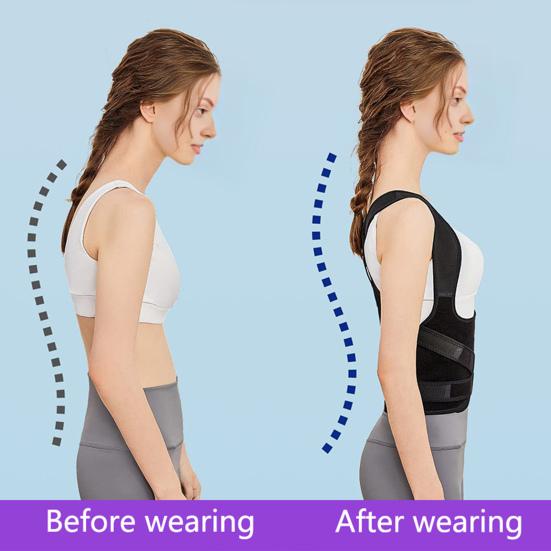 Posture Corrector Brace with Adjustable Shoulder Straps Lightweight Breathable Mesh
