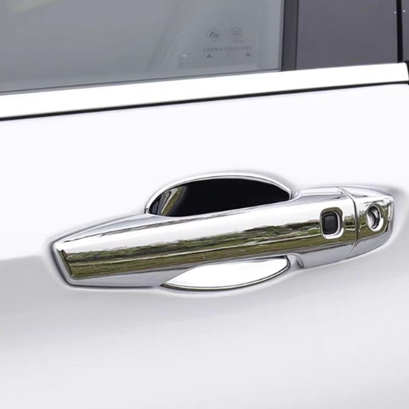 ABS/Steel Car Door Handle Cover for Mitsubishi Outlander 2024+ Trim Frame Auto Armrest Handrail Exterior Accessories