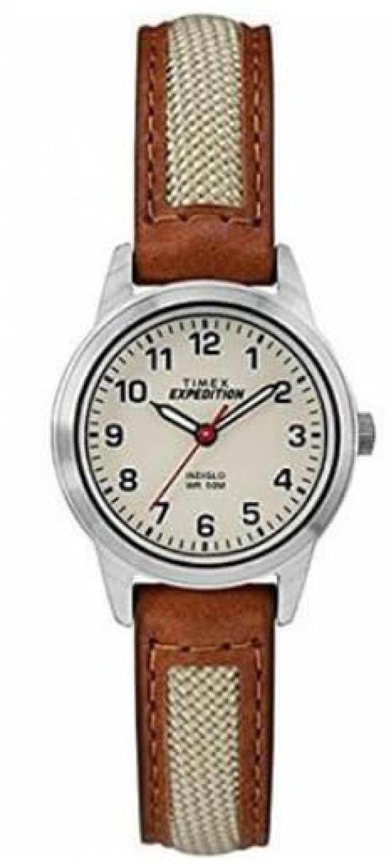 

[TIMEX] Women s Watch Timex Expedition TW4B11900 Quartz 5 ATM Water Resistant Mineral Glass Ivory Dial Brass [Item]
