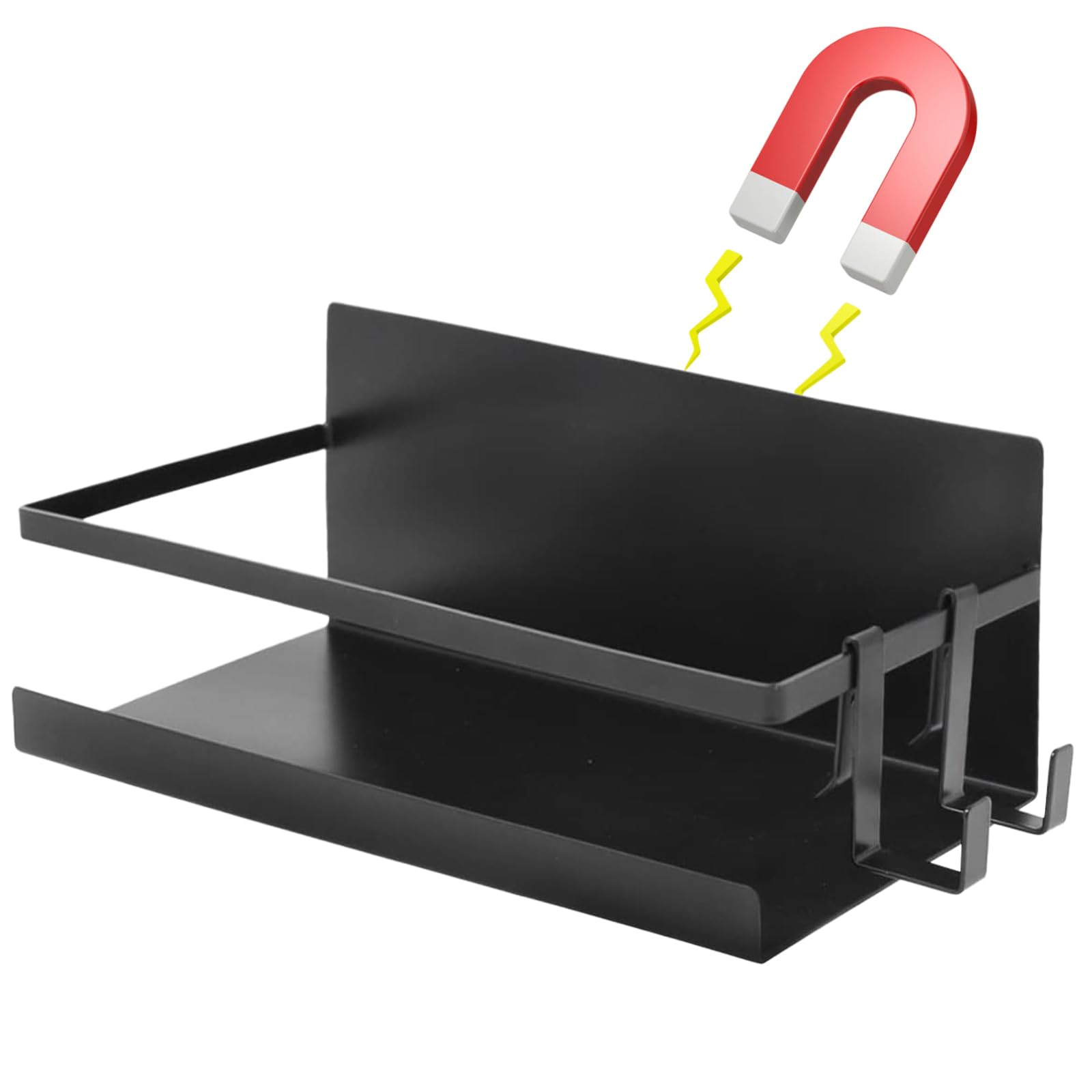 

Bathroom drainer for bathroom bathroom sink with hooks rack, magnet, wall, storage, белый