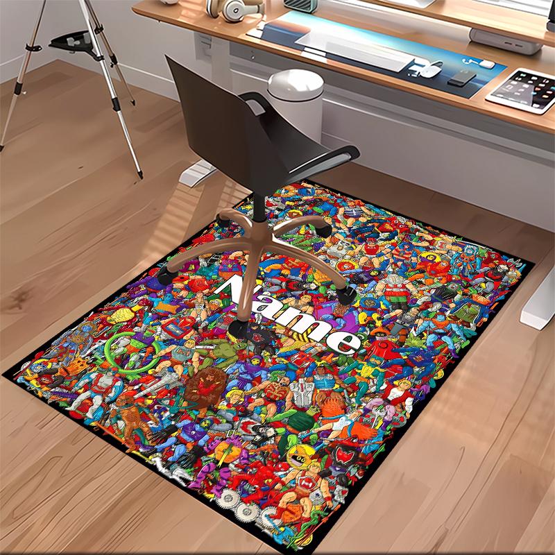 Custom Personalization He-Man and the Masters of the Universe Print Area Rug - Soft, Washable Non-Slip Indoor Mat,Living Room,Home&Office Decorative R