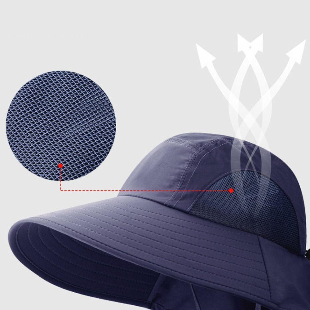With Removable Mask Bucket Hat Breathable Beach Cap Fashion Fisherman Hat  Outdoor