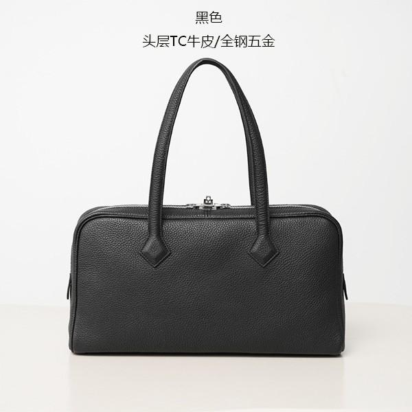 2025 neue erste Schicht Rindsleder schmale Version Victoria Tote Bag vielseitig tragbar Schulter Bowlingtasche