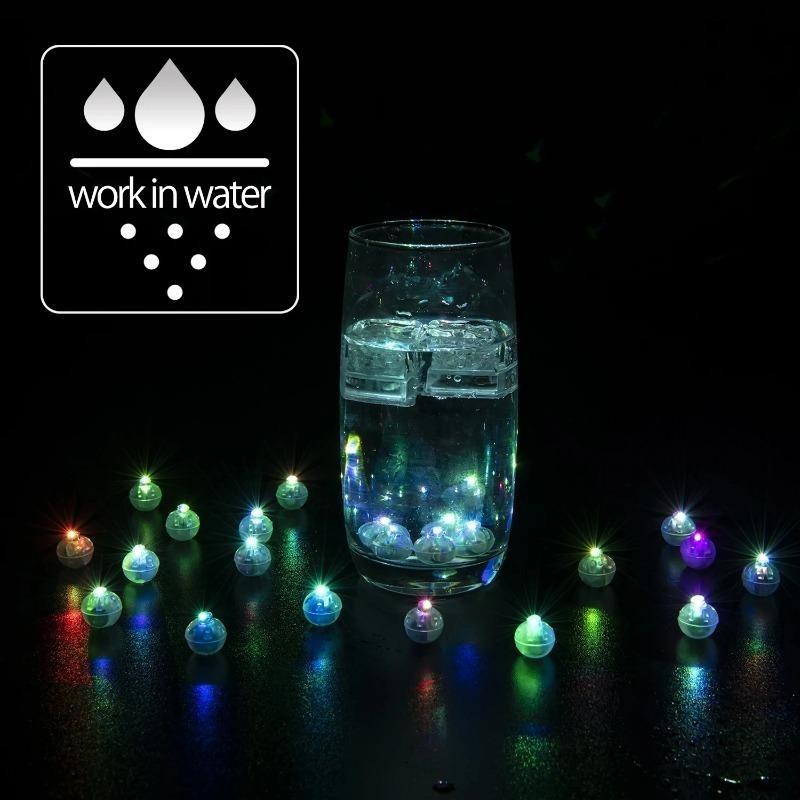 100Pcs LED Balloon Light Tiny Mini Round Ball Lamp For Bar Lantern Christmas Wedding Party Decorations Luminous Toy