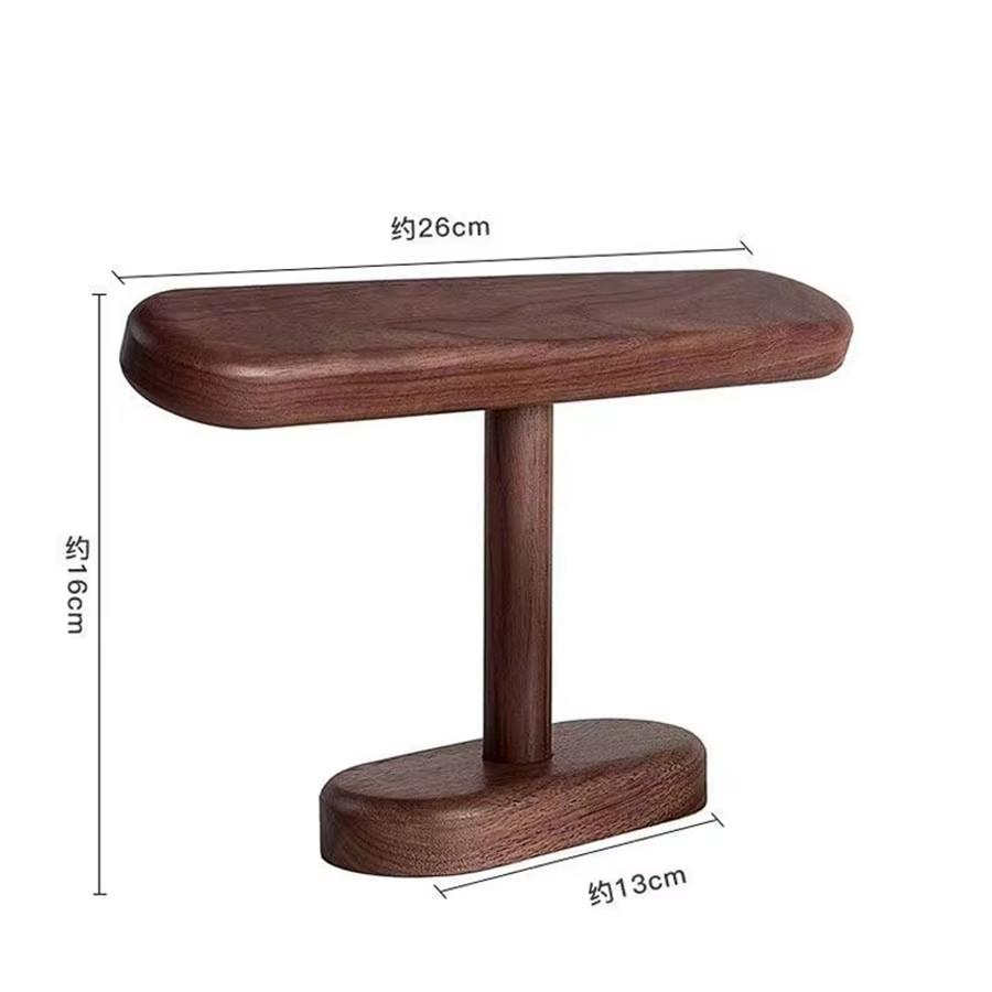 Single Wooden Display Rack for Organizing and Showcasing Chains, Anklets, and Jewelry on Counters