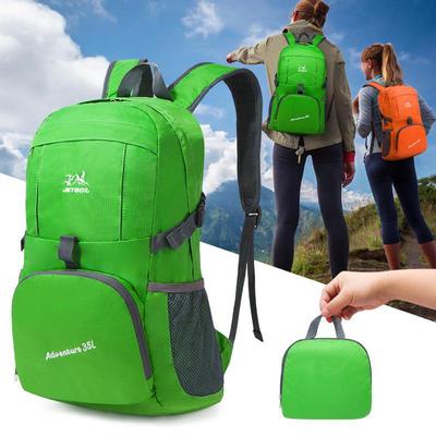 Foldable Nylon Lightweight Travel Backpack - Portable Outdoor & Mountaineering Bag, Ideal for Advertising Gifts.