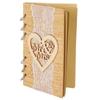Wooden Guest Book Memorable Signature Message Notebooks Hollow Out Message Books Gift For Wedding Party Crafts
