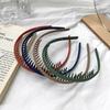 Fashion Simple Hairband Women Morandi Color Hair Comb Belt Press Hair with Teeth Non-Slip Headband Girls Hair Accessories