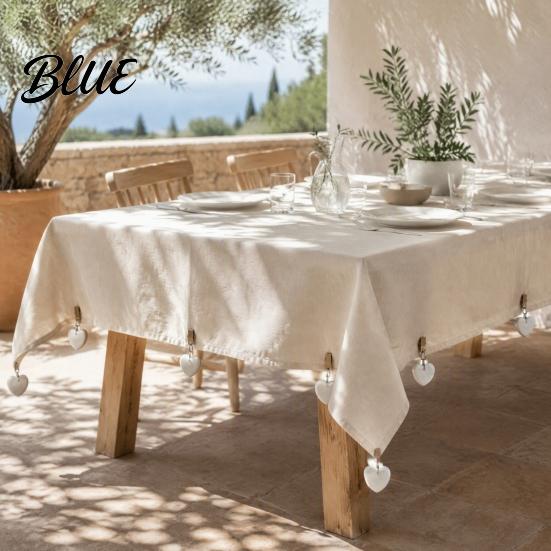 Table Cover Weight Stone Clip Heart Marble Clip Love with Metal Tablecloth Weight Outdoor Party