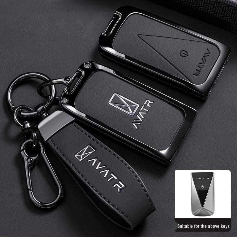 Avatr 11 Key Case Cover: High-Grade Metal Shell for Car Interior Decoration, Full Coverage, New Style