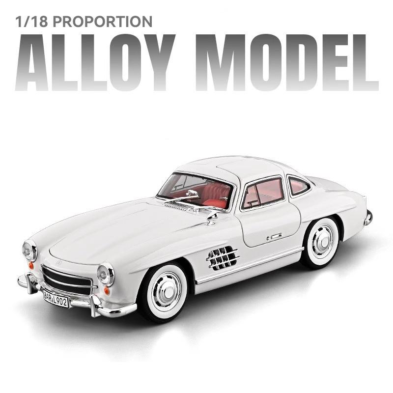 1/18 Mercedes-Benz 300SL Supercar Alloy Model Car Toy Diecasts Metal Casting Sound and Light Car Toys for Children Vehicle