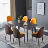 Modern Minimalist Italian Rock Slab Dining Table Set for Small Apartments