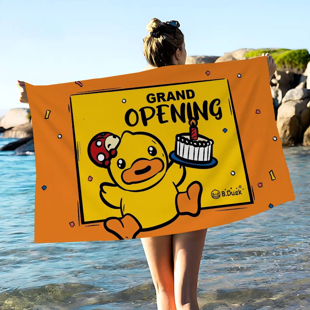 Brand B-B D-Duck Beach Towel Colorful Bath Towels for Girl Microfiber Quick Dry Sand Free Beach Yoga Spa Gym Pool