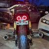 Universal Honda Yamaha LED Motorcycle Tail Light Integrated Brake Turn Signal Light Stop Warning Lamp with License Plate Bracket