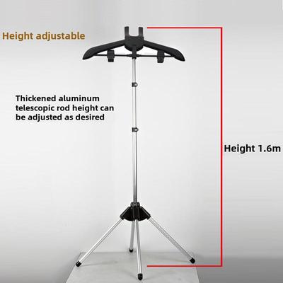 Hanging Ironing Machine Bracket Set: Telescopic Metal Rod, Four-Legged Chassis, Folding Ironing Board Accessories