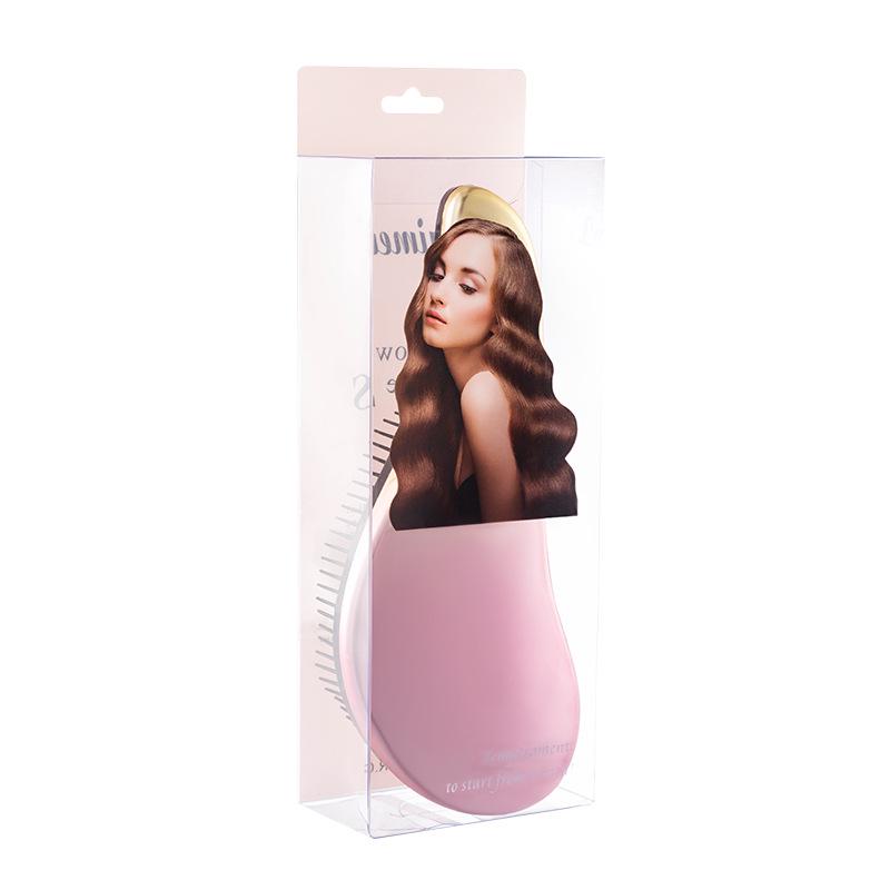 UK Electroplating Iridescent Gradient Hair Brush, Smooth Massage Comb