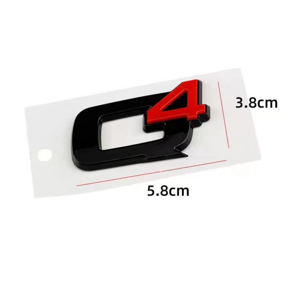 1 Pièce Q2 Q4 Giulia Stelvio Veloce Ti Logo Voiture Emblème de Hayon Arrière Autocollants Pour A-lfa R-omeo 156 159 Mito Giulia GT Brera Spider Giulietta 147gt 166