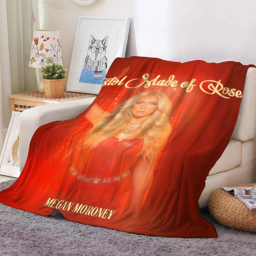 Singer M-Megan Moroney Am I Okay Tour Blanket Warm And Soft Suitable For Bedroom Living Room Sofa Bed Office Travel Camping