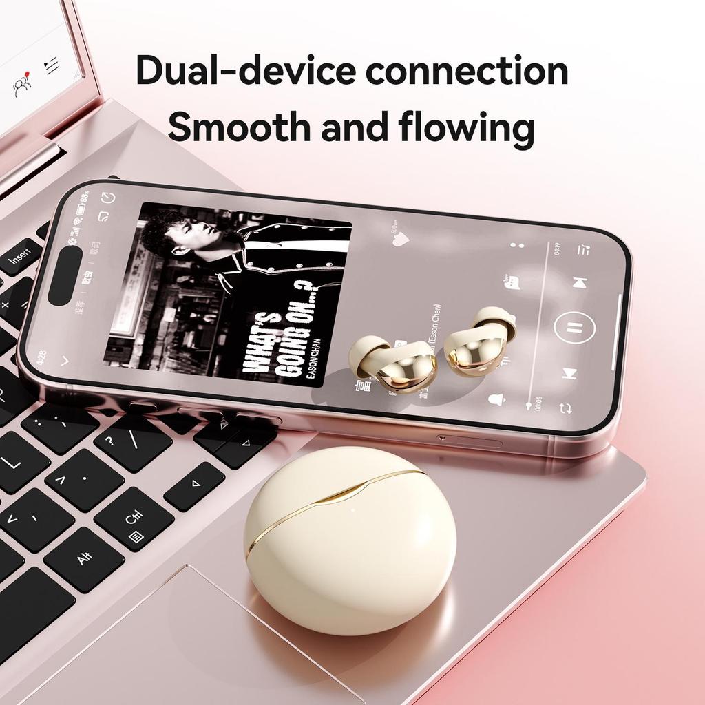 New Mini Bean-Shaped True Wireless Bluetooth Earbuds - Long Standby, High-Quality In-Ear Earphones