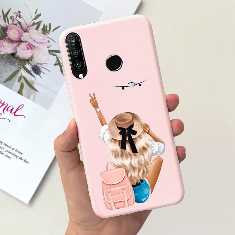 For Huawei P30 Lite Case Cute Fashion Carton Cover Soft Silicone Phone Case For Huawei P30 Pro P 30 Lite P30Lite Back Cover Bags