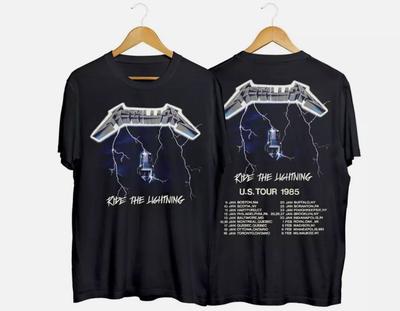 Maglietta Vintage Metallica Ride The Lightning Tour USA 1985