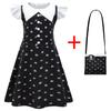 Spot Cosplay Clothing, Digital Printing, Adams Floral Dress + Bag 82171