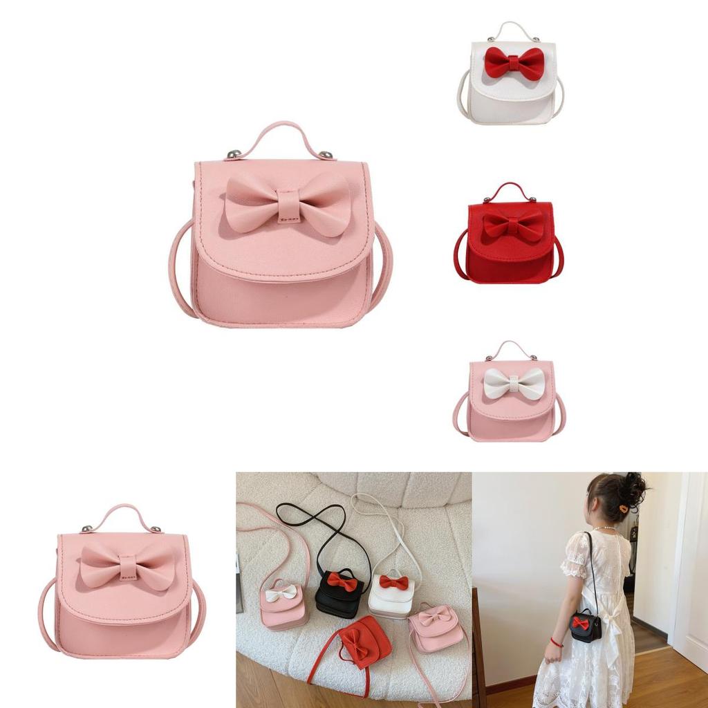 Bolsa de Ombro Infantil Estilosa Com Design de Laço Fofo Perfeita Para Uso Diário de Meninas e Meninos