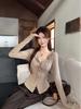 Retro Bow V-Neck Long-Sleeve Women's Slimming Top - 2025 Autumn Collection