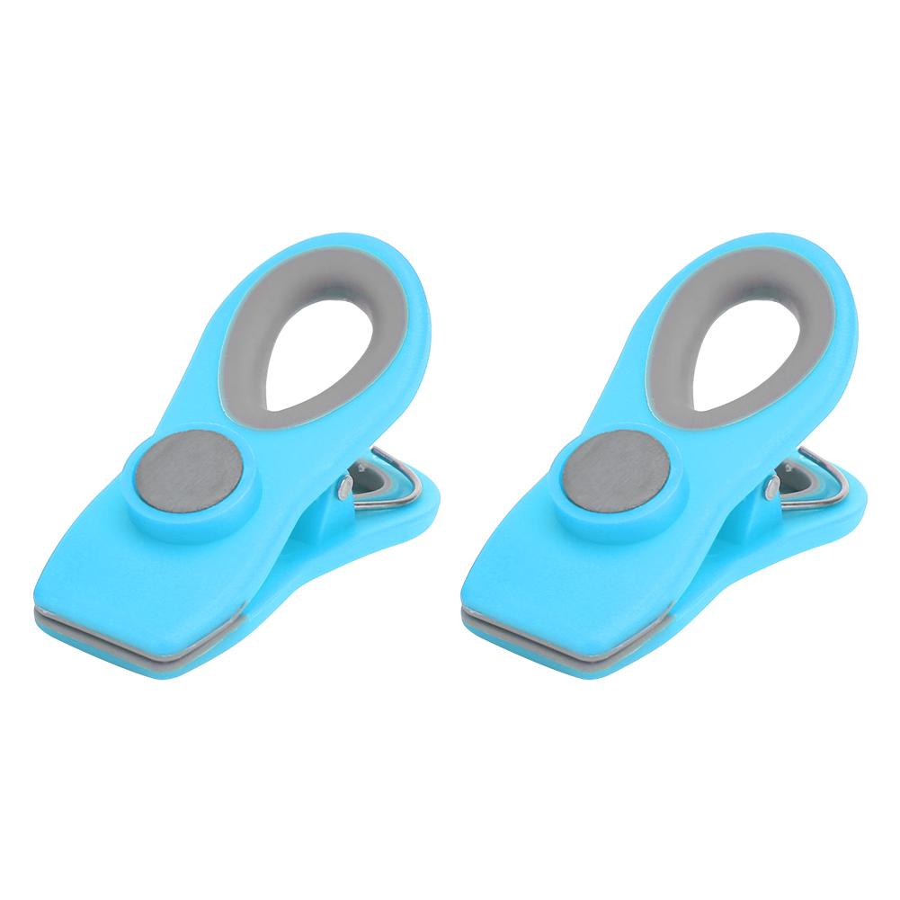 2Pcs Mini Portable Food Sealing Magnetic Clips Snack Food Preservation Bag Clips Kitchen