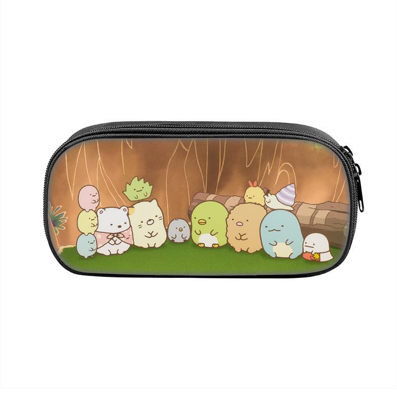 Sumikkogurashi Character Pencil Case With Large Capacity Nylon Storage Bag For Students