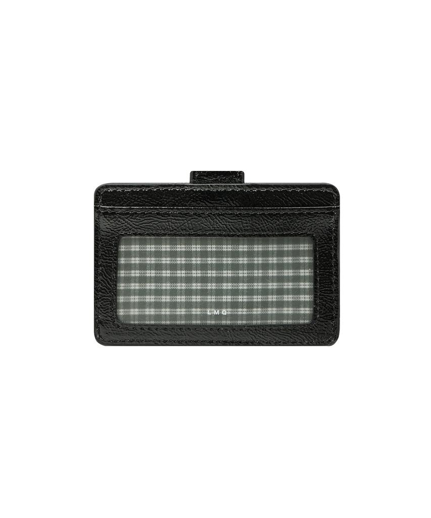Lemasque Mini Daisy Slim Cowhide Card Holder Black