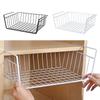 Multipurpose Hanging Iron Wire Basket Kitchen Organizer Cabinets Desks Storage Basket Rack L/M