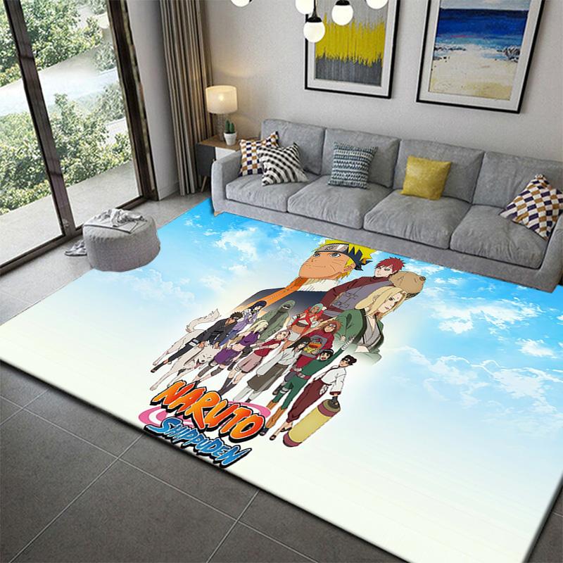 Naruto Anime Mystic Symbol Area Rug Non-Slip Washable Carpet for Home Decor