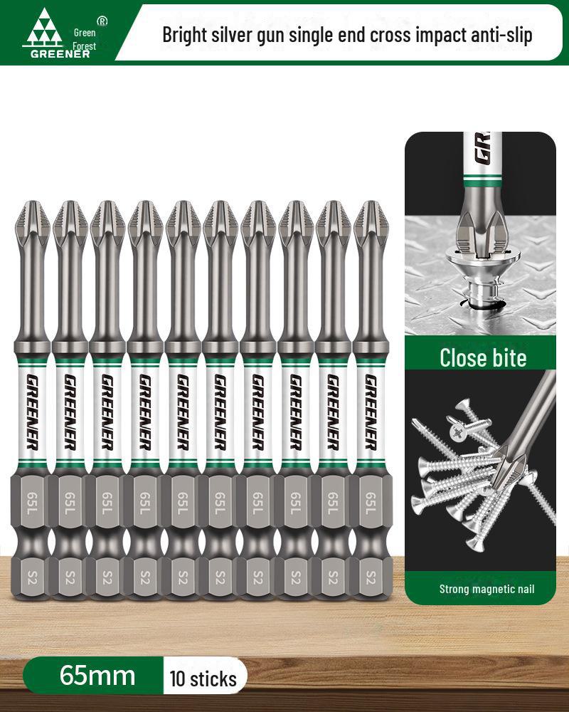 Green Forest Magnetic Non-slip Electric Screwdriver & Flashlight Drill Set