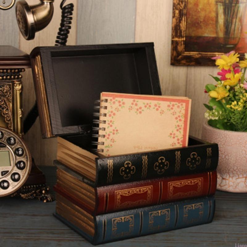 European Retro Fake Book Storage Box Ornaments Office Decoration Secret Item Household Items Decoration