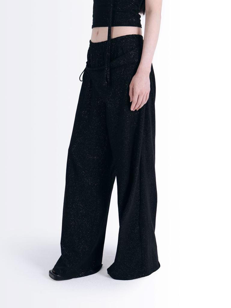 SIO Glitter Side Strap Pants [Black]