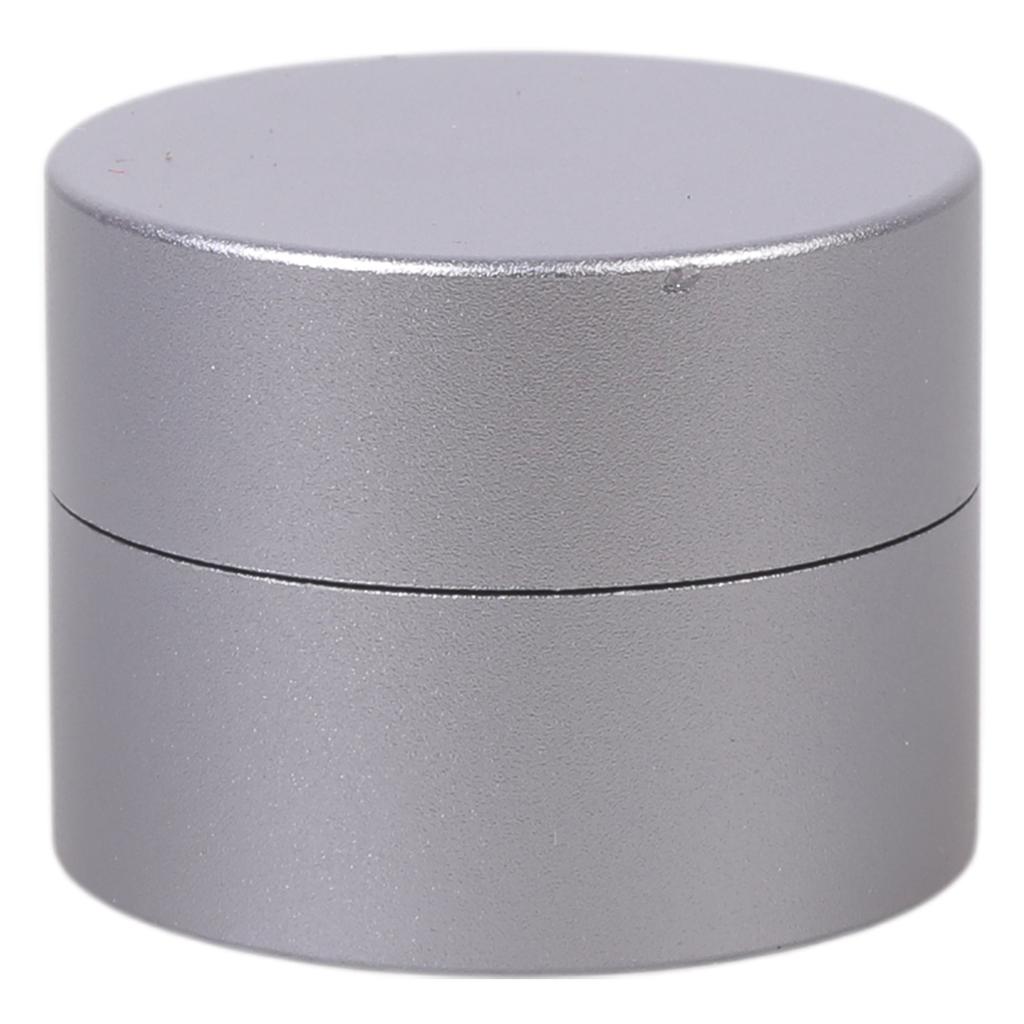 Round Cue Tip Chalk Holder Aluminum Magnetic Billiard Pool Chalks Carrying Case Replacement Billiard Accessories