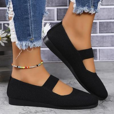 Fashion Trendy Flat Shoes 2024 Summer New Mesh Breathable Round Toe Shallow Mouth Daily Casual Women's Non Slip Flat Shoes Zapatos Mujer