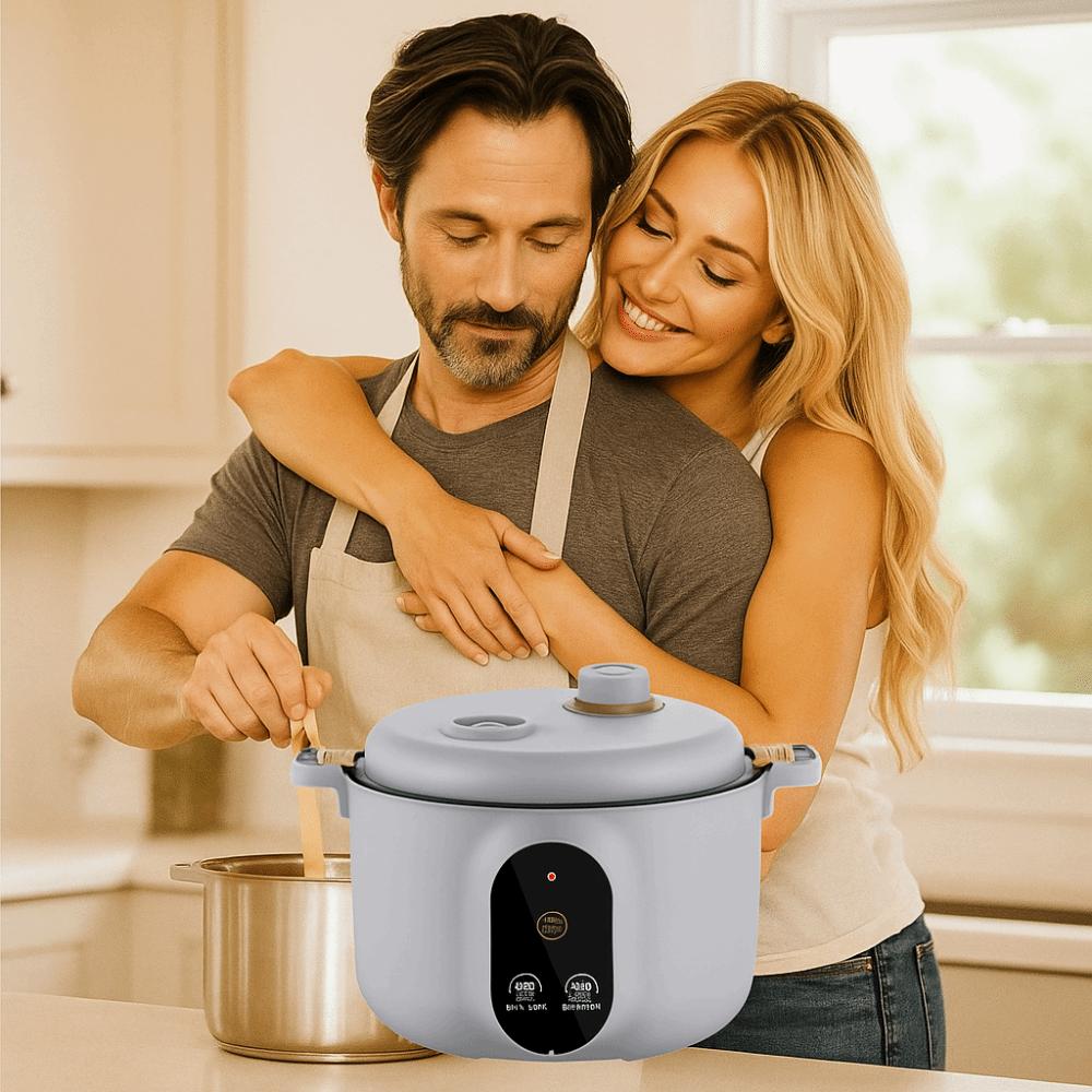 Easy 20cm Micro Pressure Cooker Non Stick Quick Heating Rice Cooker Anti-overflow 2 L Pressure Cooking Pot Student Dormitory