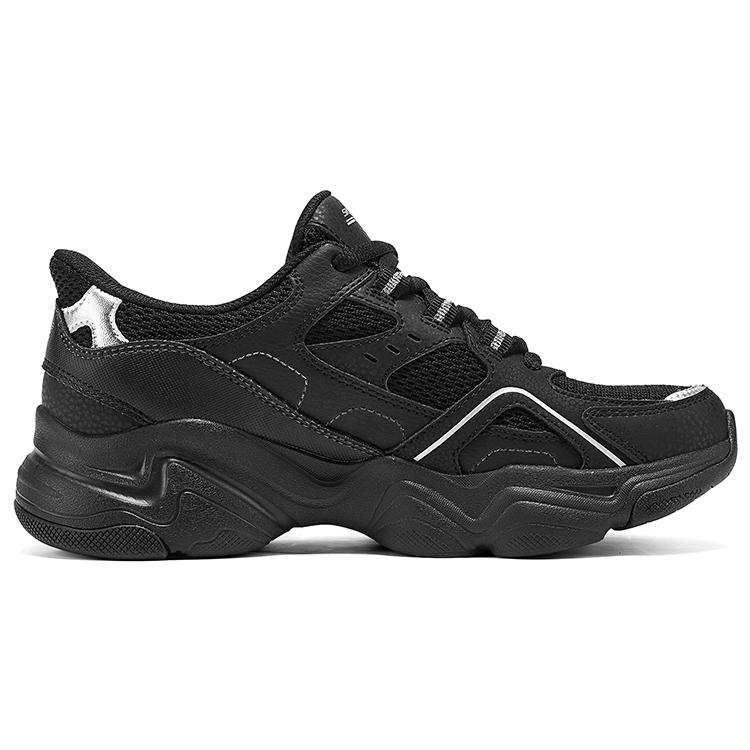 Skechers Slip-Ins Comfortable Versatile Sports Dad Shoes Women Sneakers Black 117686-BBK